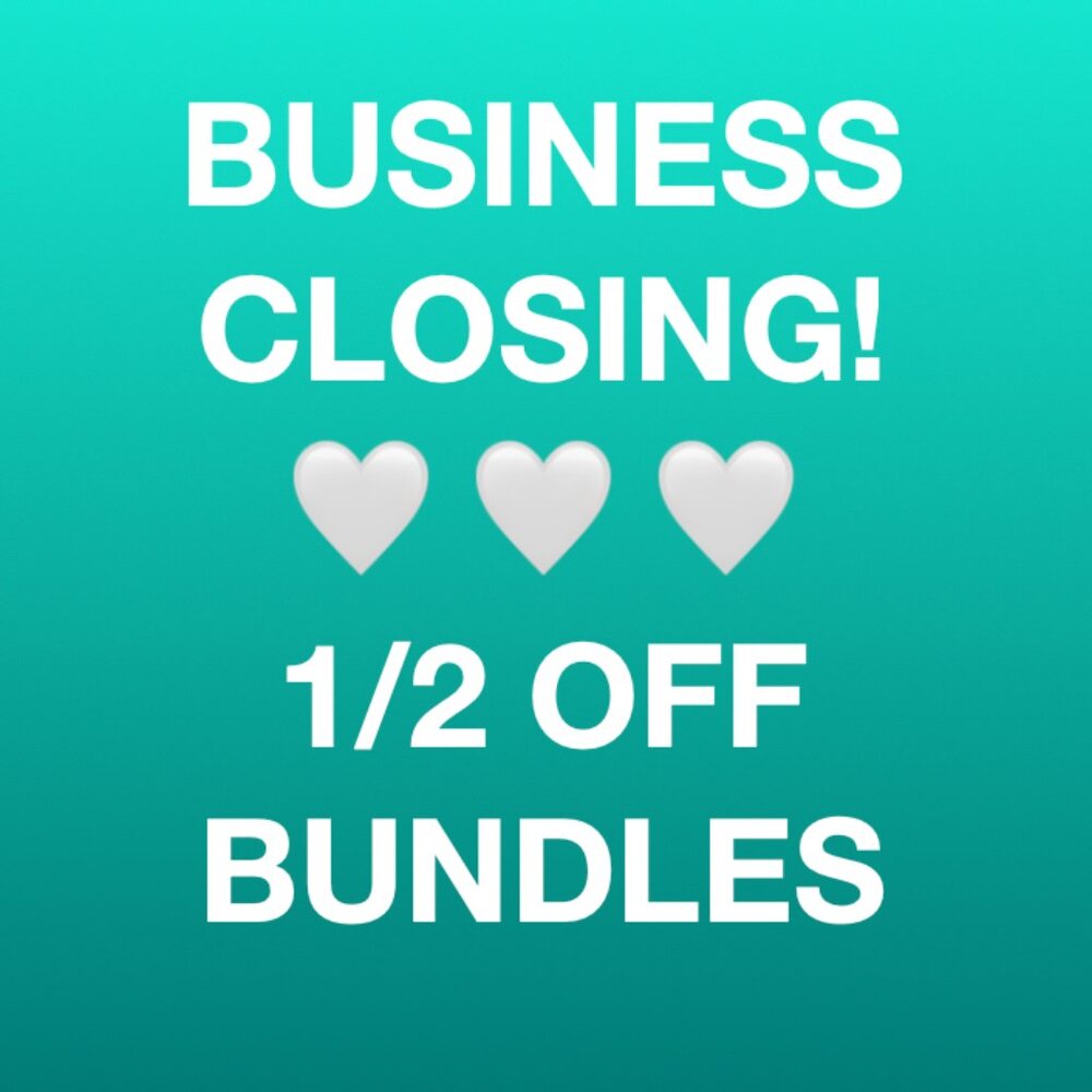 EVERYTHING MUST GO! RESELLING BUSINESS CLOSING! 1/2 OFF BUNDLES! DEAL ALERT!